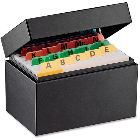 metal card file box|lockable index card box.